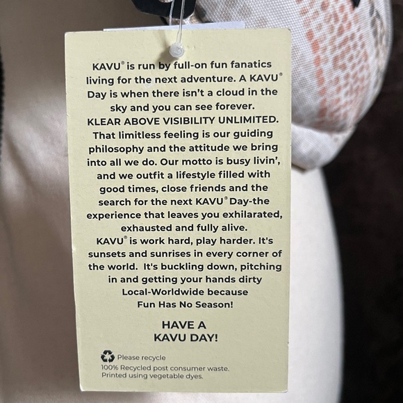 Kavu Cotton Canvas Spectator Belt / Sling Bag H20 Resistant NWT - Picture 9 of 10